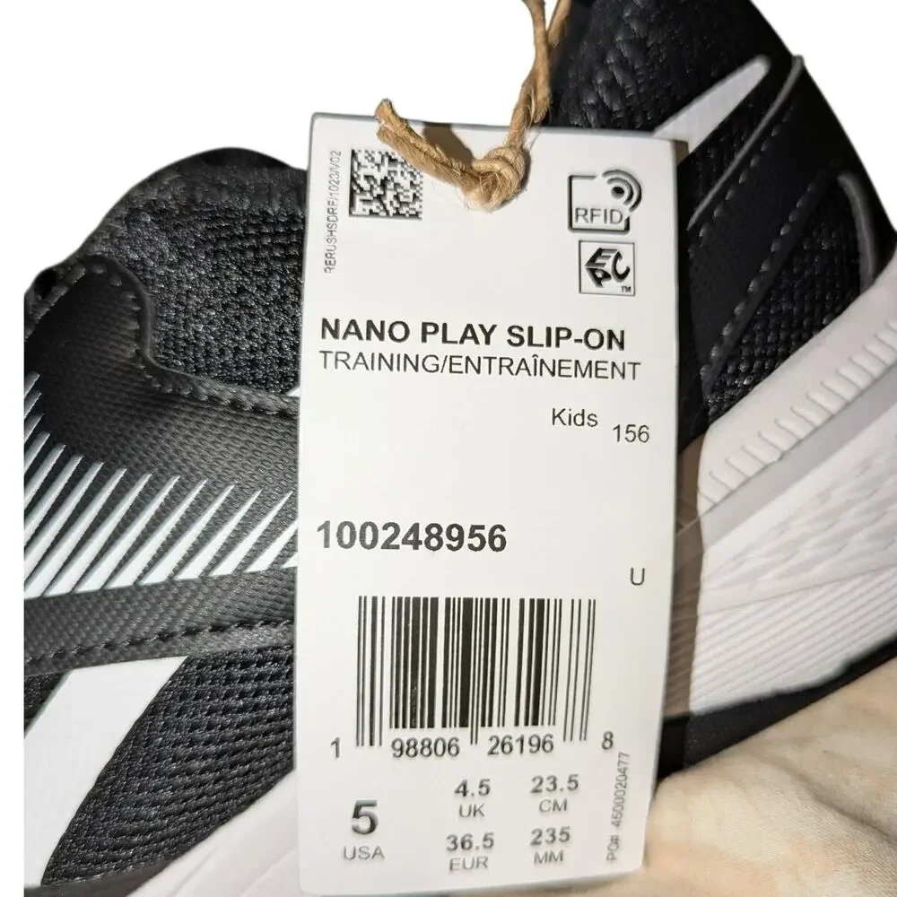 NWT Reebok Nano Play Slip On Sneakers Boys Size 5